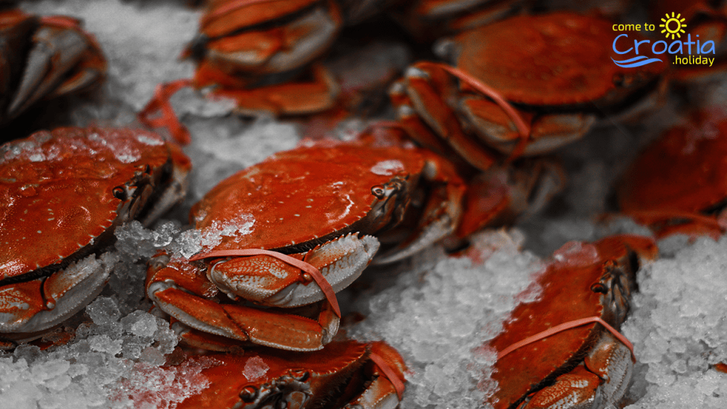 Fresh Crabs in Croatia