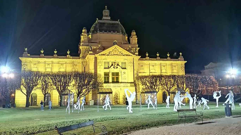 Art Pavilion at night