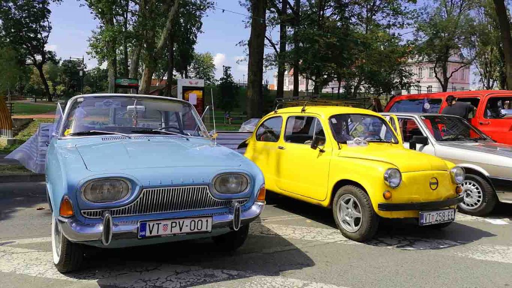 Exhibition of vintage cars and motorcycles