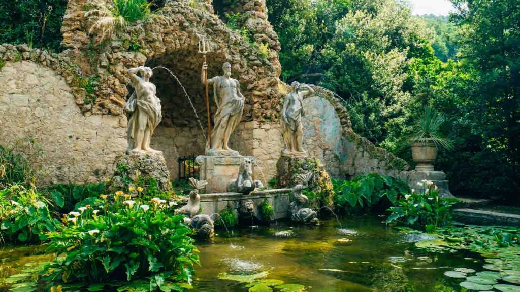 Famous fountain in Trsteno