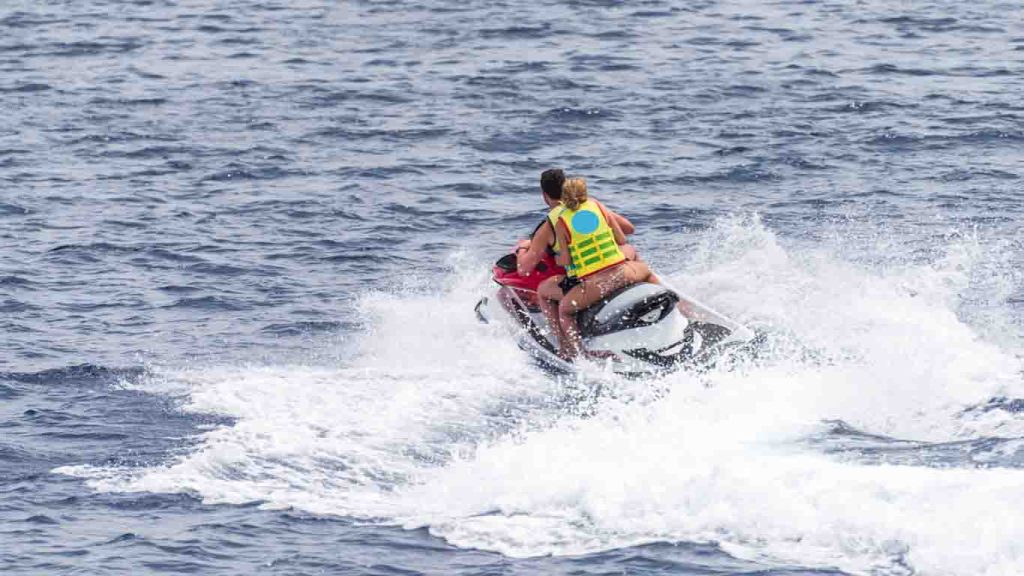 jet skiing